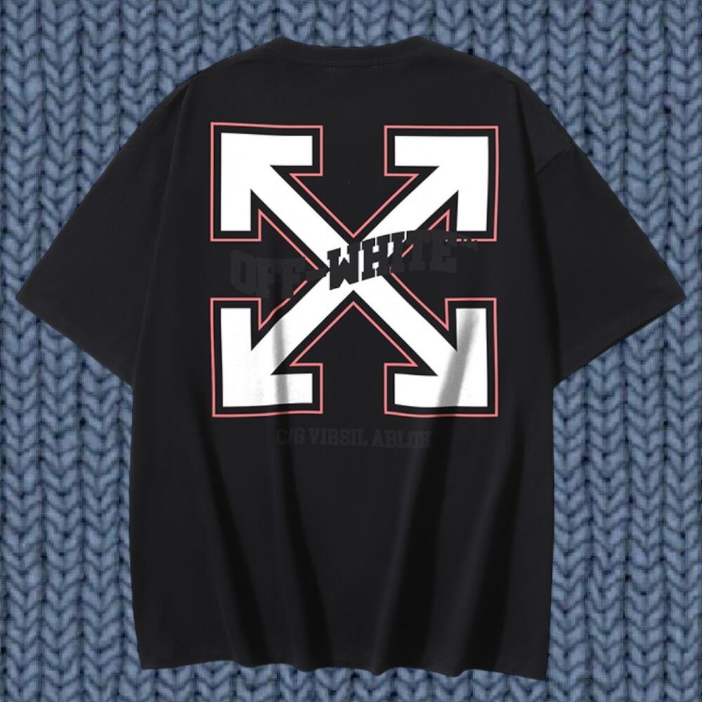 Off-white Men's Black Short Sleeve T-Shirt